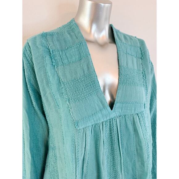 Free People Tunic Top Womens XS Turquoise Blue NWT - Picture 3 of 10